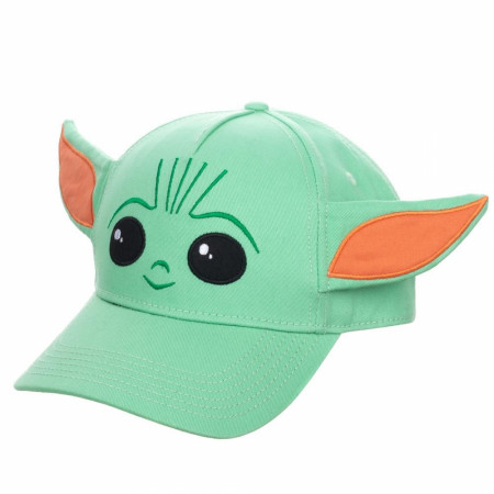 Star Wars The Mandalorian The Child Character with Ears Adjustable Snapback Hat